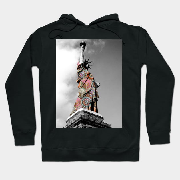 Funky Landmark - NY Hoodie by aleibanez